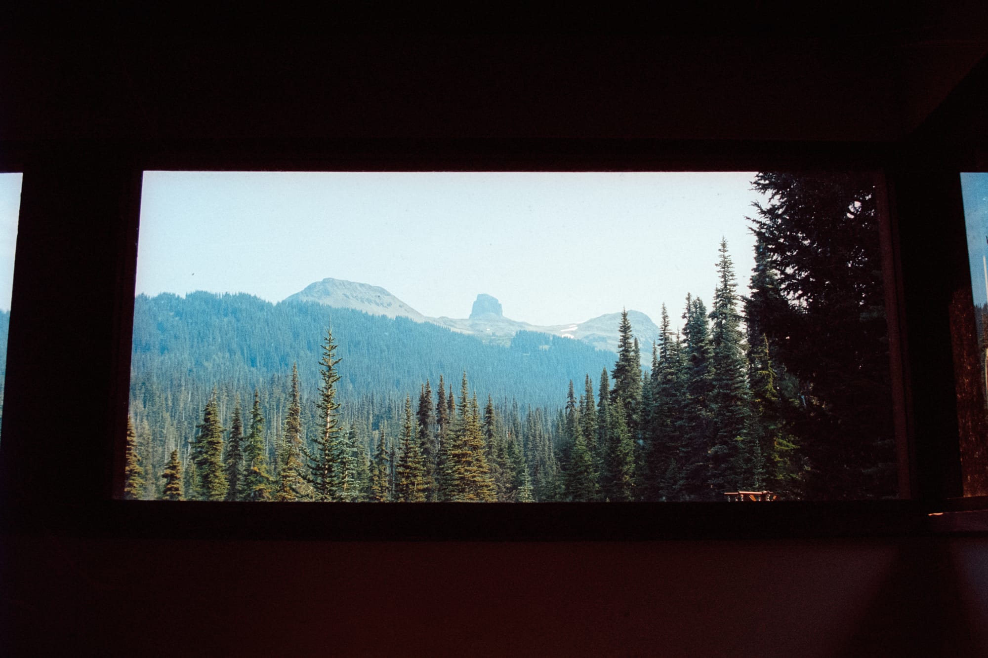 Black Tusk view from log cabin