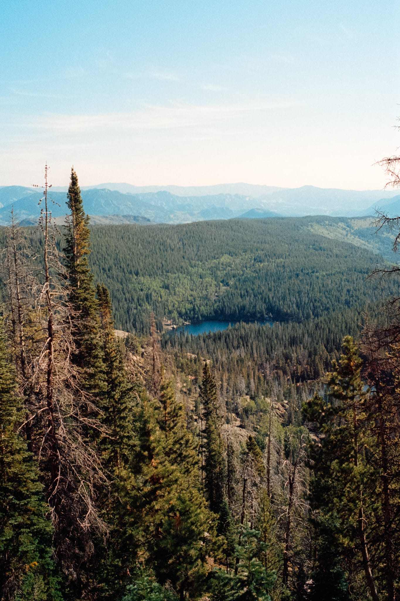 View from mountain at Rocky Mountain National Park